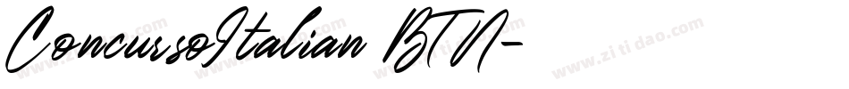 ConcursoItalian BTN字体转换